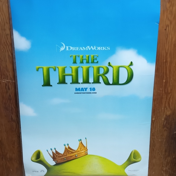 SHREK 3-orig D/S teaser movie poster-EDDIE MURPHY, DIAZ - Picture 2 of 6